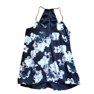 EUC Reversible Express Floral/Black Tank Small/XSM